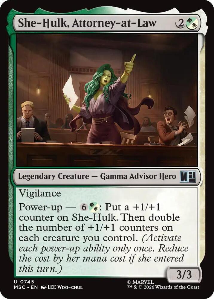 She-Hulk, Attorney-at-Law 745 card from Commander: Marvel Super Heroes