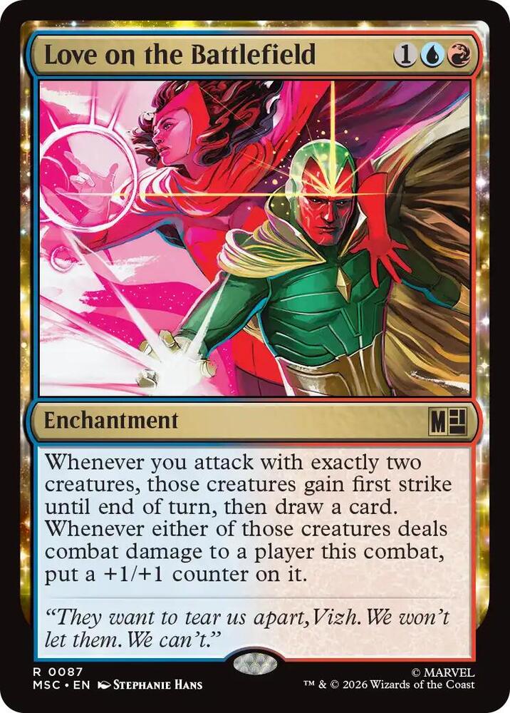 Love on the Battlefield 87 card from Commander: Marvel Super Heroes