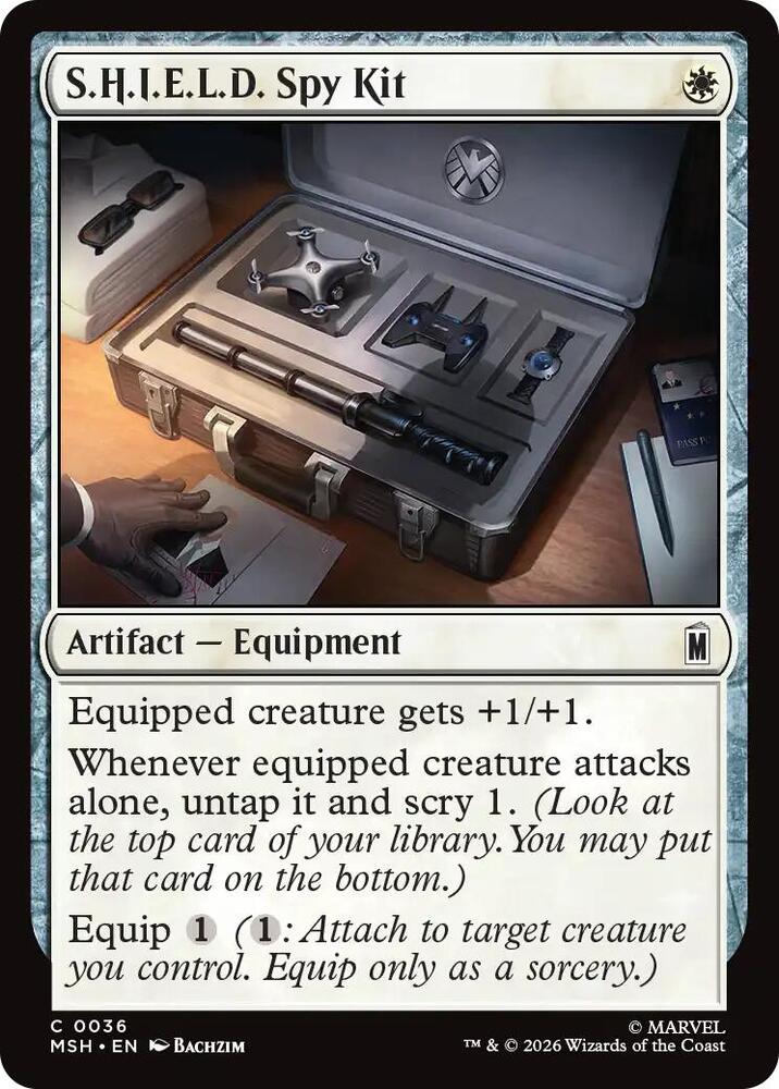 S.H.I.E.L.D. Spy Kit 36 card from Marvel Super Heroes