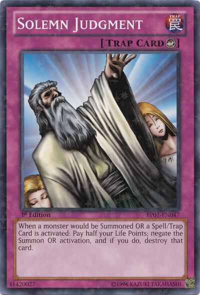 Solemn Judgment (Starfoil) BP01-EN047 card from Battle Pack: Epic Dawn