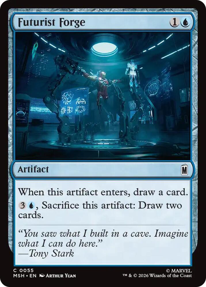 Futurist Forge 55 card from Marvel Super Heroes