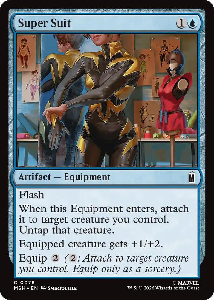 Super Suit 78 card from Marvel Super Heroes