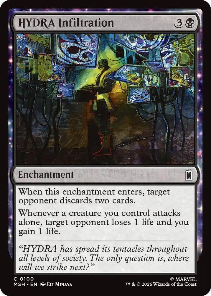 HYDRA Infiltration 100 card from Marvel Super Heroes