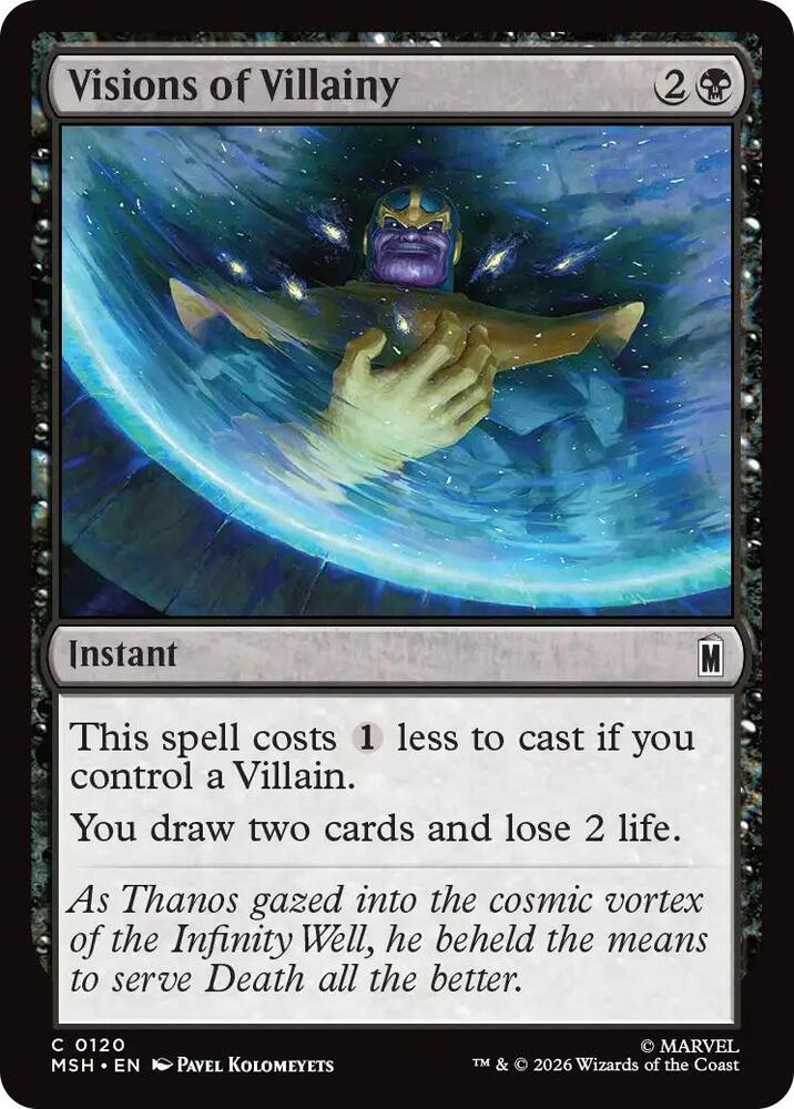 Visions of Villainy 120 card from Marvel Super Heroes
