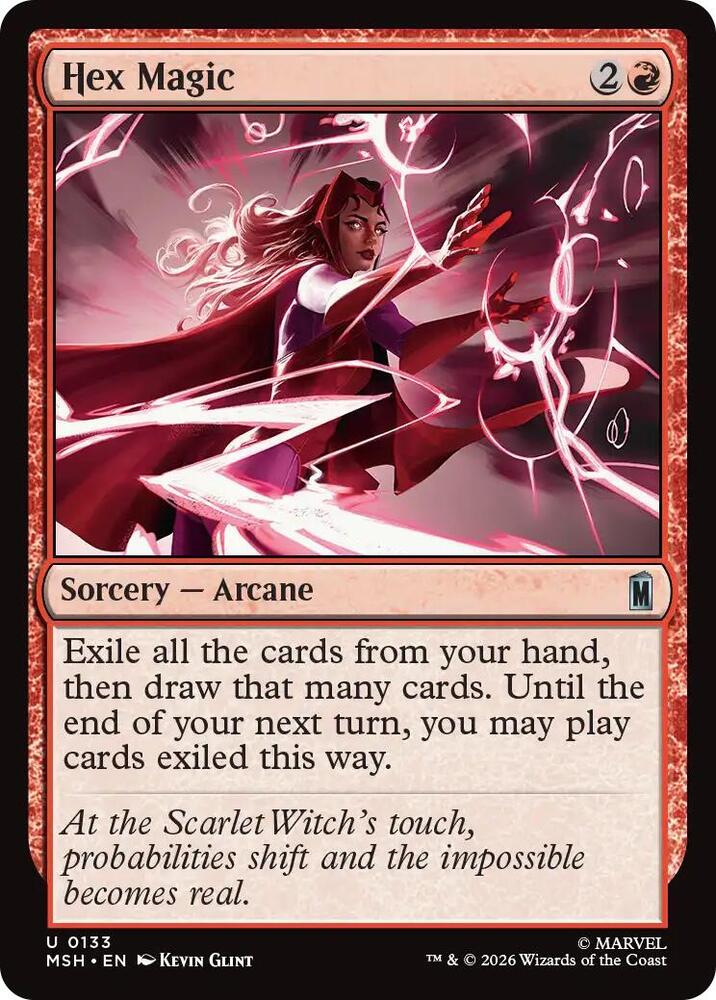 Hex Magic 133 card from Marvel Super Heroes