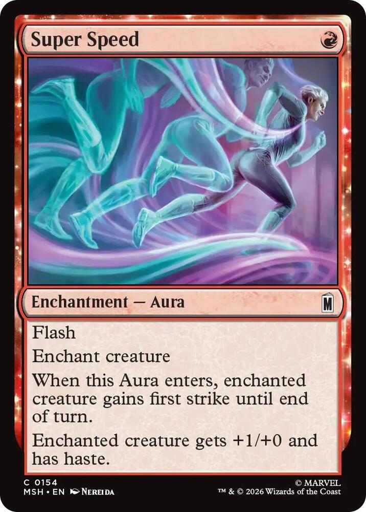 Super Speed 154 card from Marvel Super Heroes