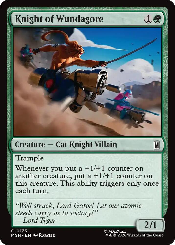 Knight of Wundagore 175 card from Marvel Super Heroes