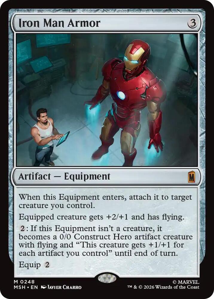 Iron Man Armor 248 card from Marvel Super Heroes
