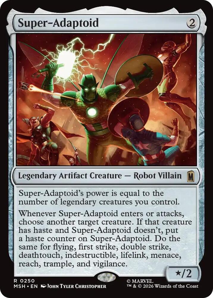Super-Adaptoid 250 card from Marvel Super Heroes