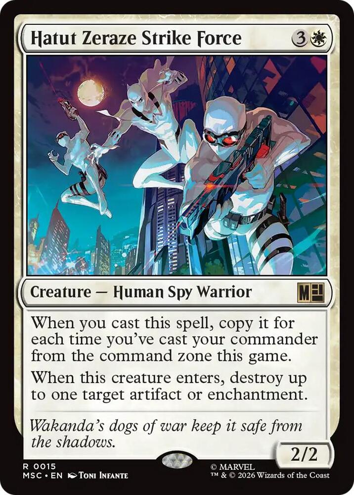 Hatut Zeraze Strike Force 15 card from Commander: Marvel Super Heroes
