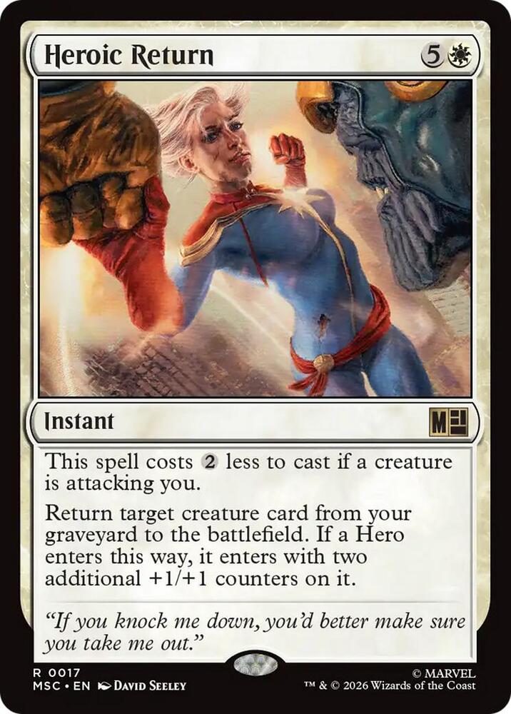 Heroic Return 17 card from Commander: Marvel Super Heroes