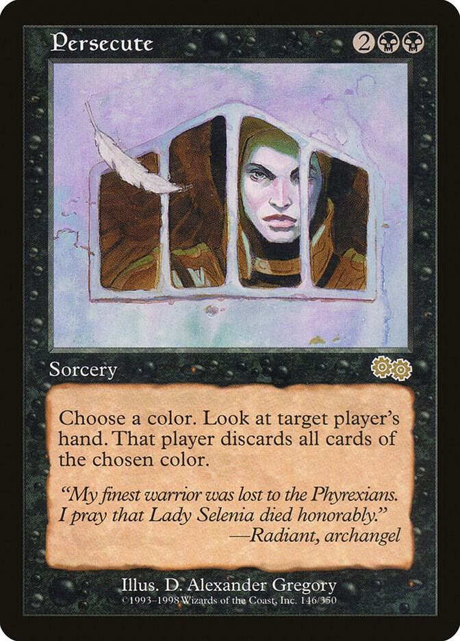 Persecute 146 card from Urza's Saga