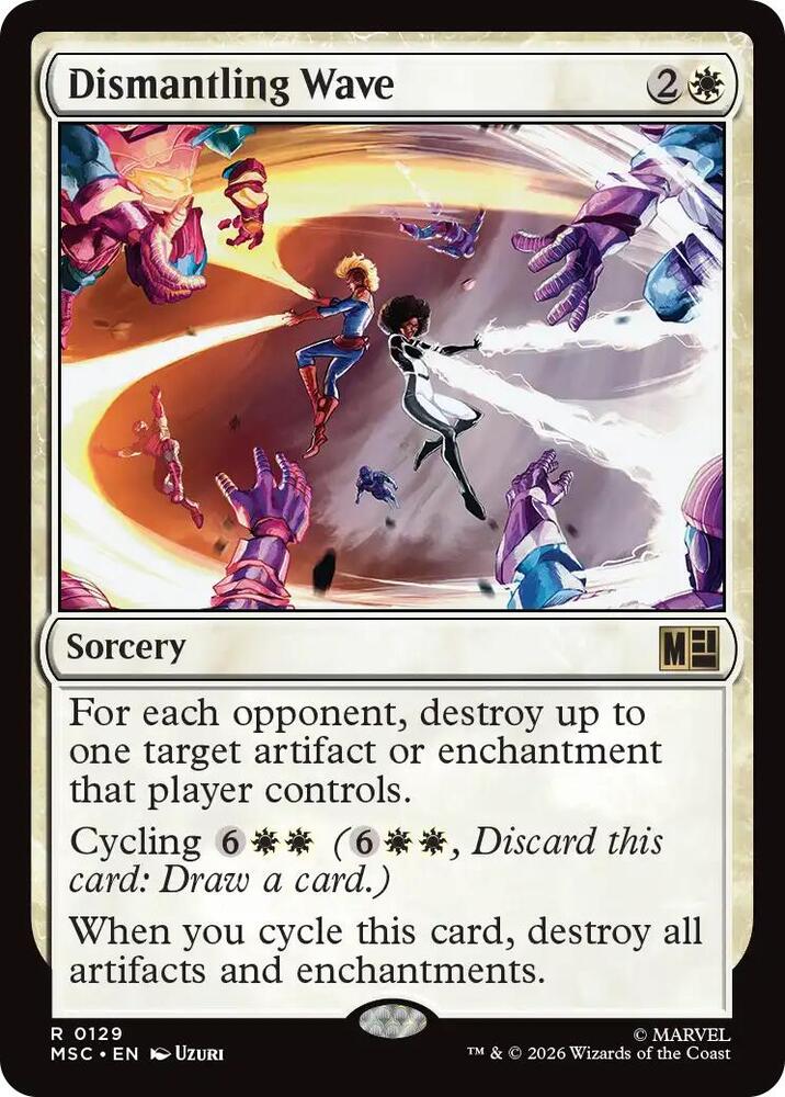 Dismantling Wave 129 card from Commander: Marvel Super Heroes