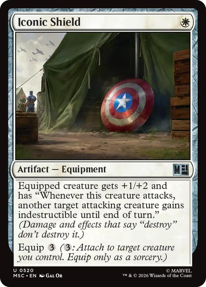 Iconic Shield 520 card from Commander: Marvel Super Heroes