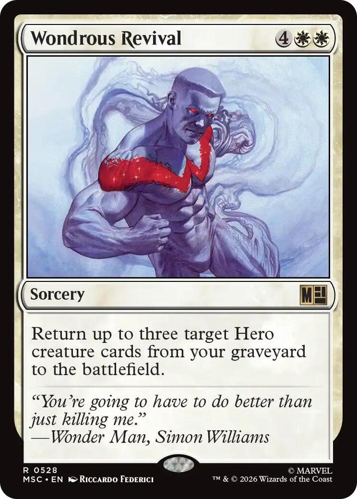 Wondrous Revival 528 card from Commander: Marvel Super Heroes
