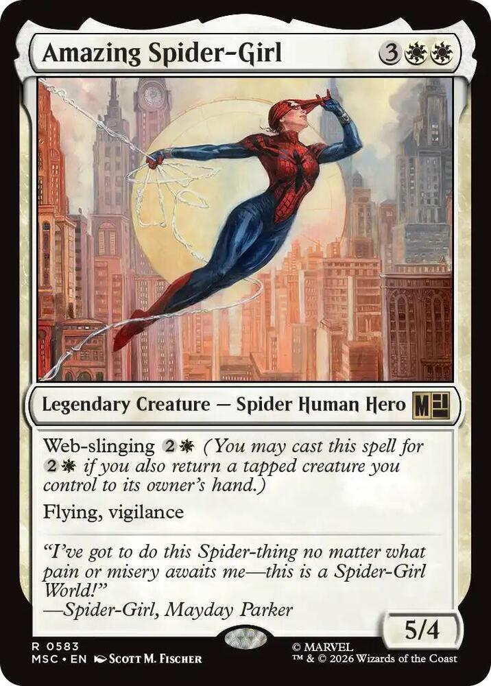 Amazing Spider-Girl 583 card from Commander: Marvel Super Heroes