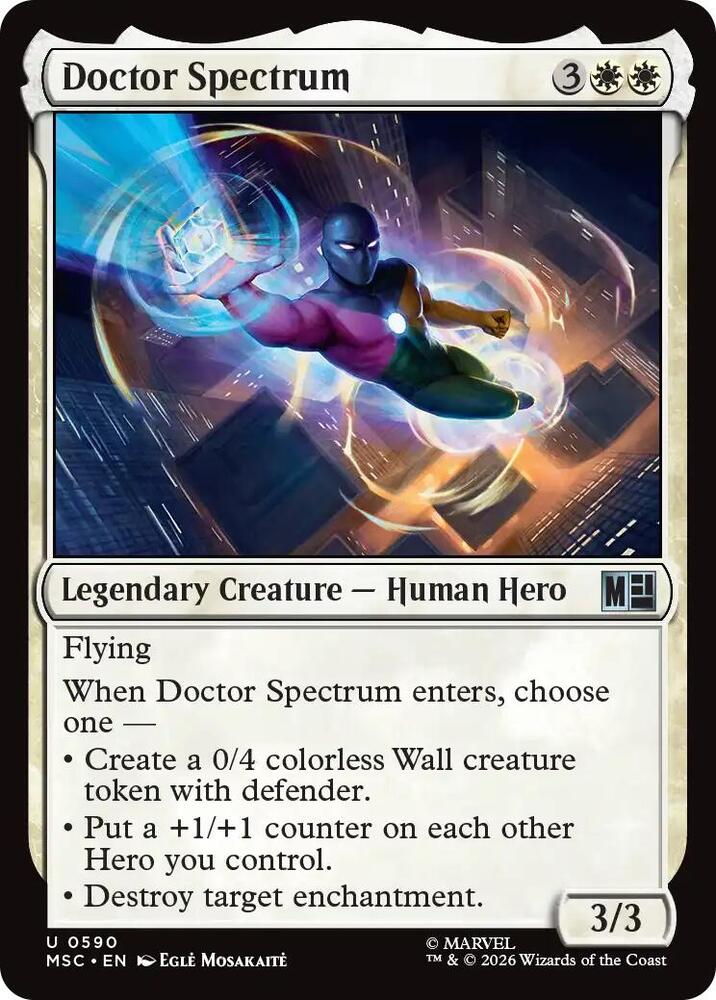 Doctor Spectrum 590 card from Commander: Marvel Super Heroes