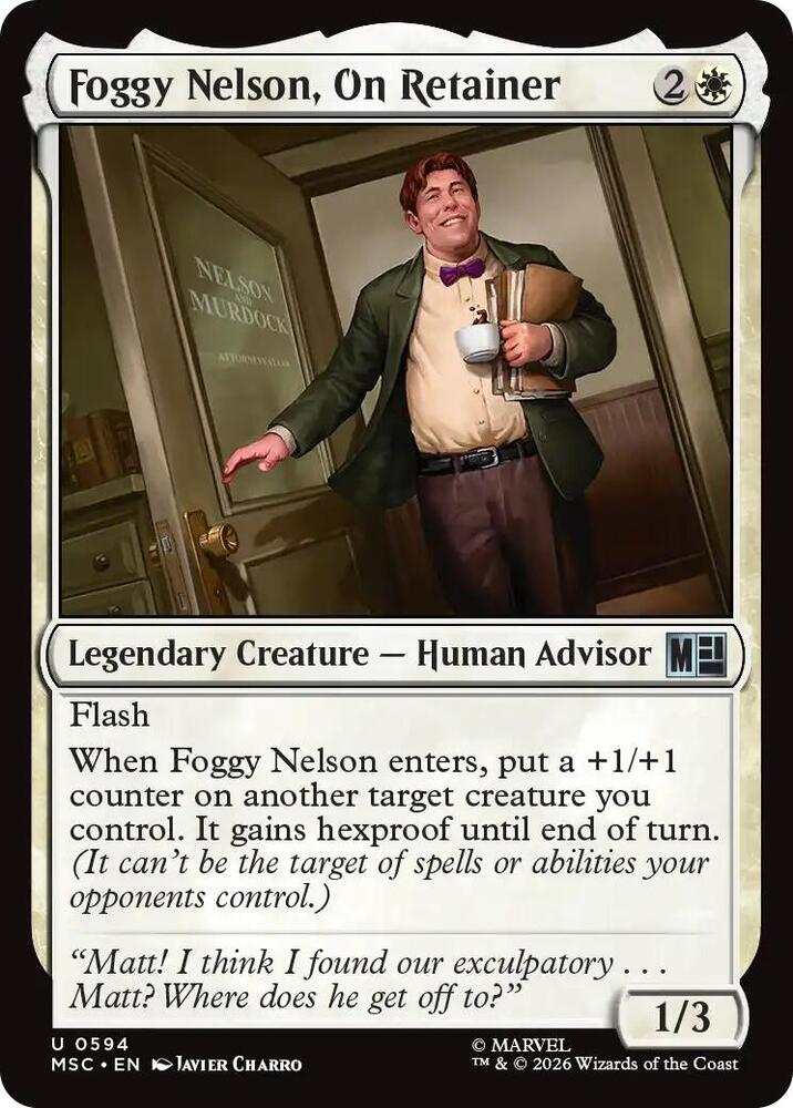 Foggy Nelson, On Retainer 594 card from Commander: Marvel Super Heroes