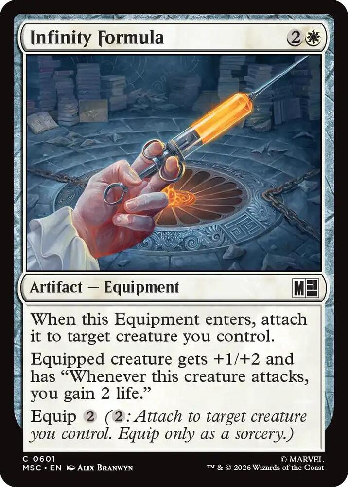 Infinity Formula 601 card from Commander: Marvel Super Heroes
