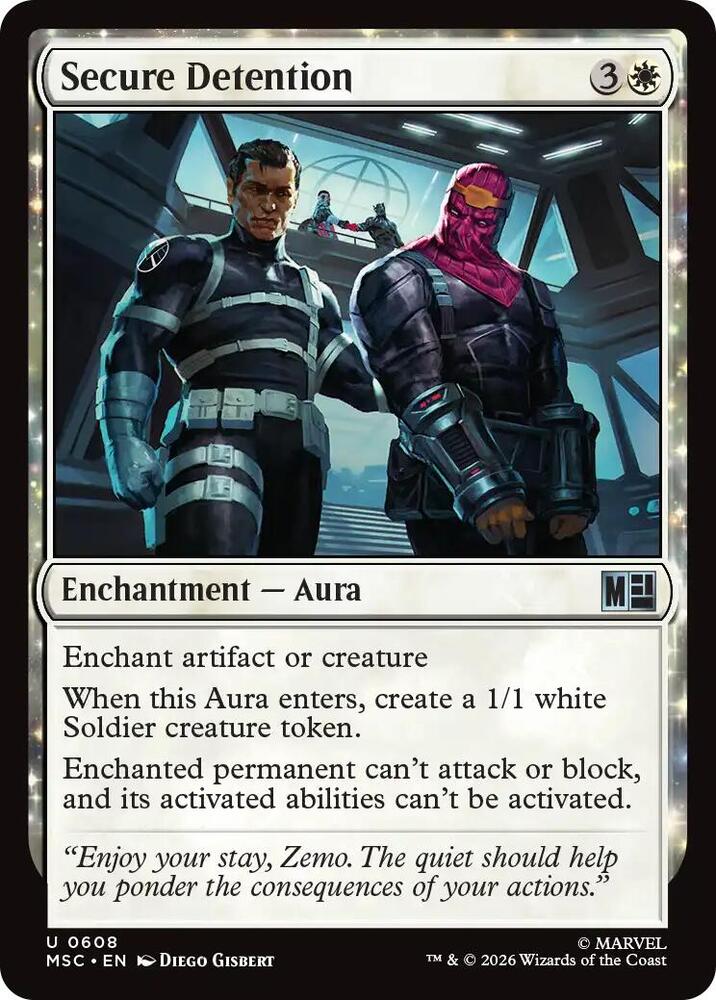 Secure Detention 608 card from Commander: Marvel Super Heroes