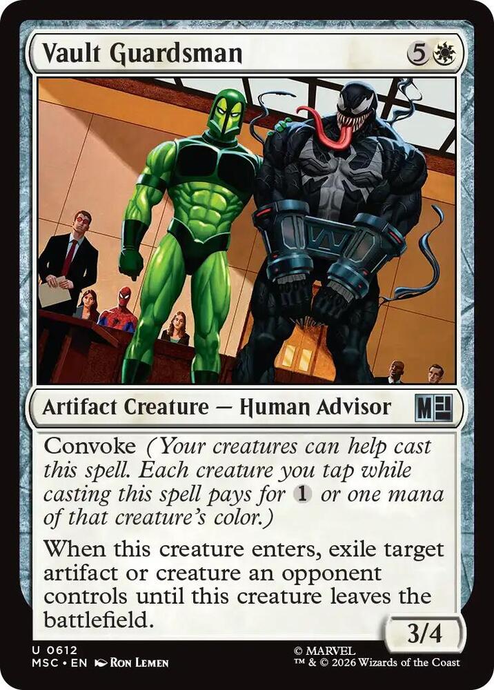 Vault Guardsman 612 card from Commander: Marvel Super Heroes