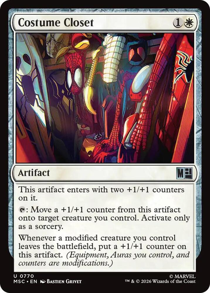 Costume Closet 770 card from Commander: Marvel Super Heroes