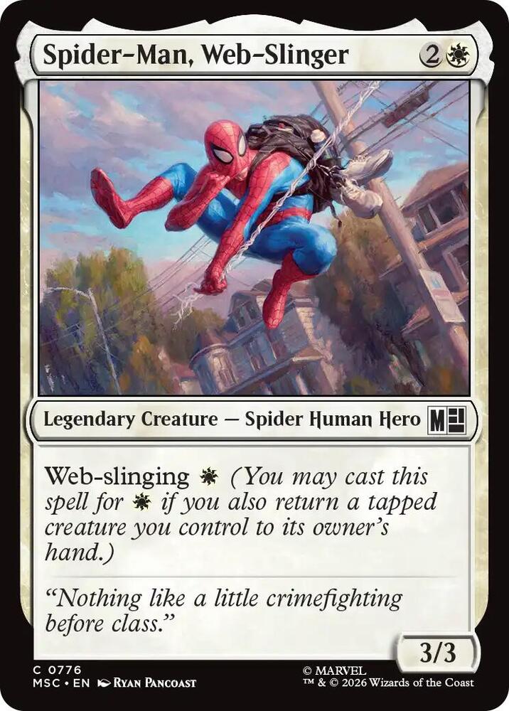 Spider-Man, Web-Slinger 776 card from Commander: Marvel Super Heroes