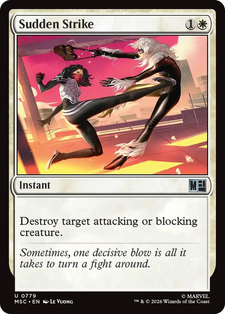 Sudden Strike 779 card from Commander: Marvel Super Heroes