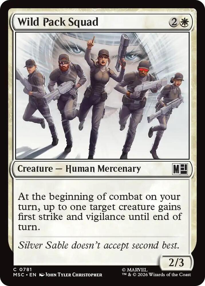 Wild Pack Squad 781 card from Commander: Marvel Super Heroes