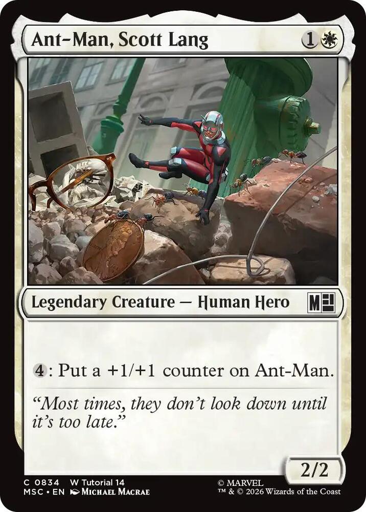 Ant-Man, Scott Lang 834 card from Commander: Marvel Super Heroes