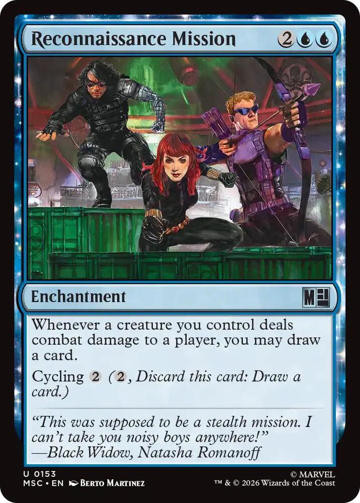 Reconnaissance Mission 153 card from Commander: Marvel Super Heroes