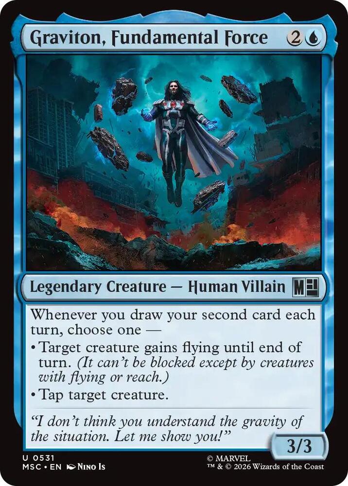 Graviton, Fundamental Force 531 card from Commander: Marvel Super Heroes