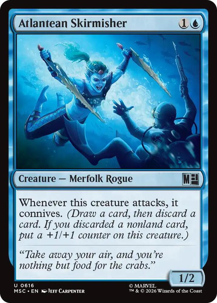 Atlantean Skirmisher 616 card from Commander: Marvel Super Heroes