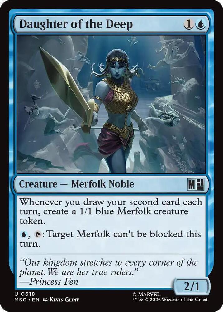 Daughter of the Deep 618 card from Commander: Marvel Super Heroes