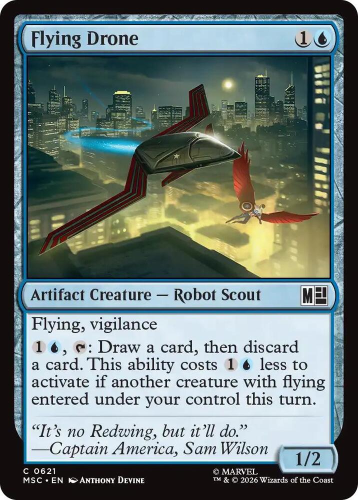 Flying Drone 621 card from Commander: Marvel Super Heroes
