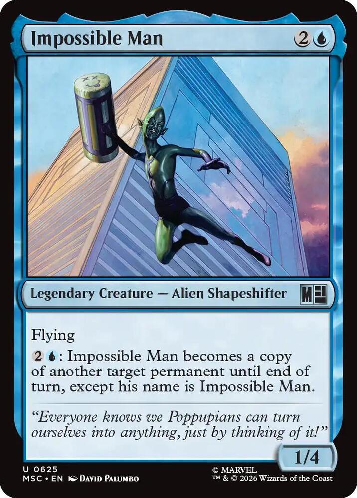Impossible Man 625 card from Commander: Marvel Super Heroes