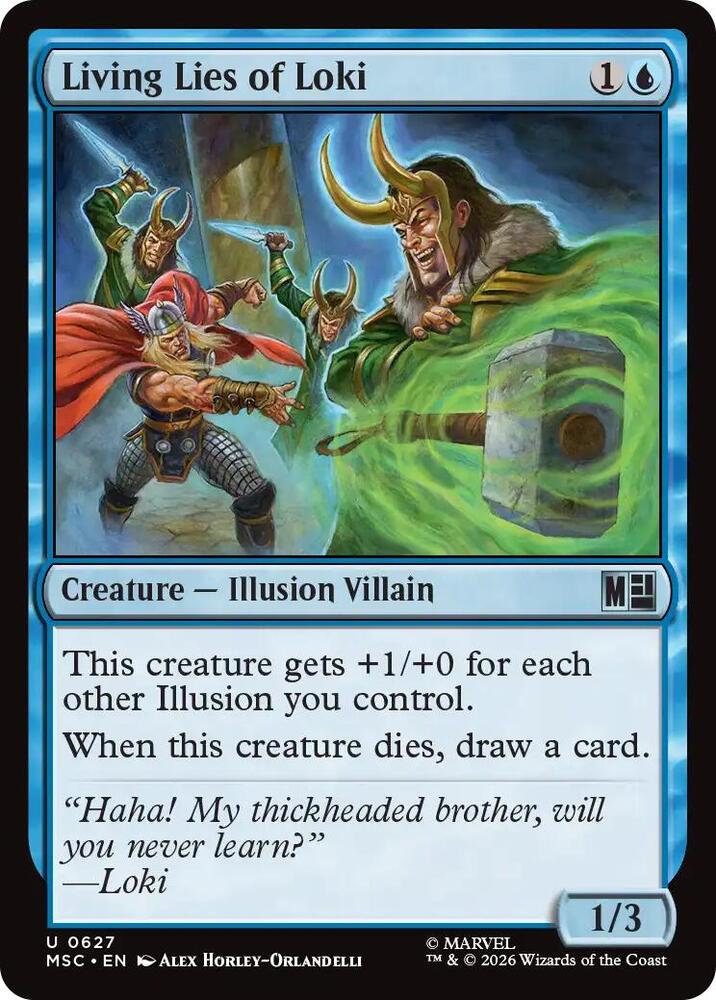 Living Lies of Loki 627 card from Commander: Marvel Super Heroes