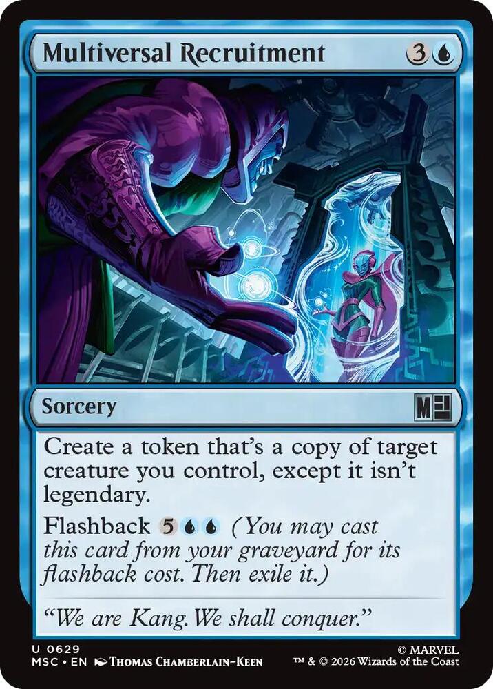 Multiversal Recruitment 629 card from Commander: Marvel Super Heroes