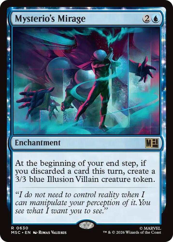 Mysterio's Mirage 630 card from Commander: Marvel Super Heroes