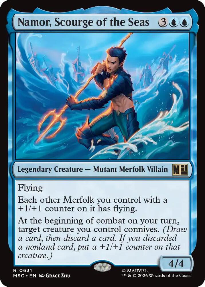 Namor, Scourge of the Seas 631 card from Commander: Marvel Super Heroes