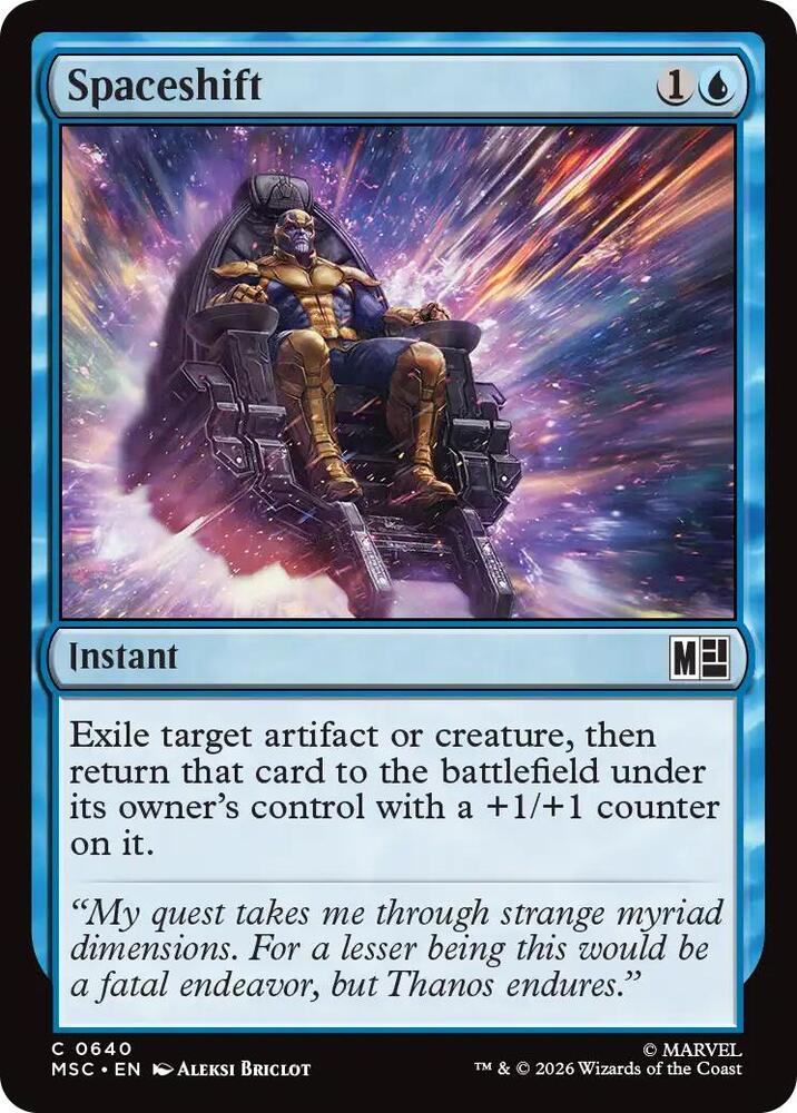Spaceshift 640 card from Commander: Marvel Super Heroes