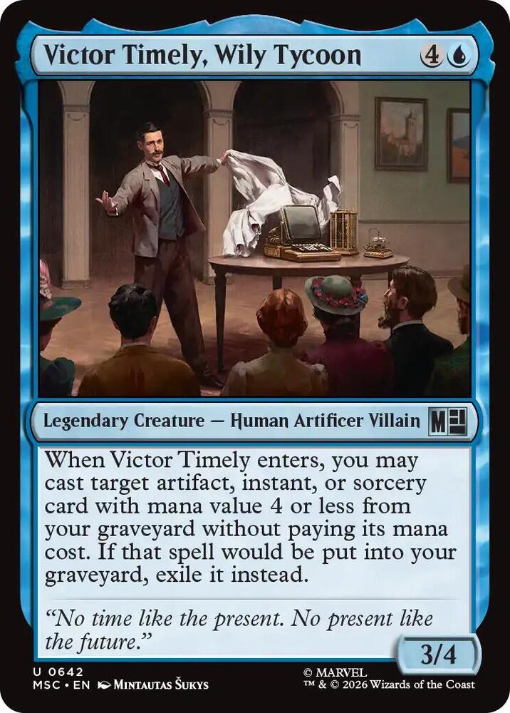 Victor Timely, Wily Tycoon 642 card from Commander: Marvel Super Heroes
