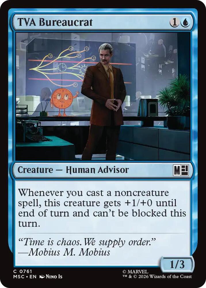 TVA Bureaucrat 761 card from Commander: Marvel Super Heroes