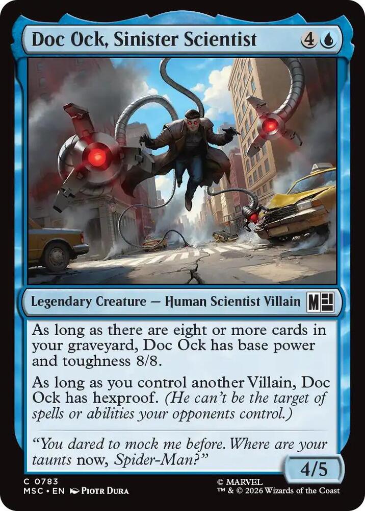 Doc Ock, Sinister Scientist 783 card from Commander: Marvel Super Heroes