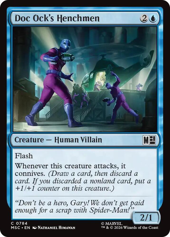 Doc Ock's Henchmen 784 card from Commander: Marvel Super Heroes