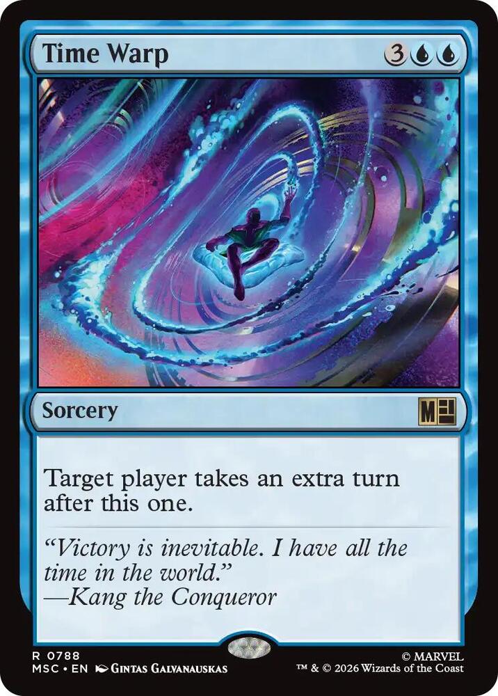 Time Warp 788 card from Commander: Marvel Super Heroes