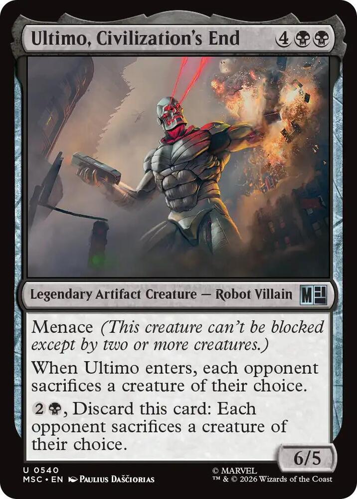 Ultimo, Civilization's End 540 card from Commander: Marvel Super Heroes