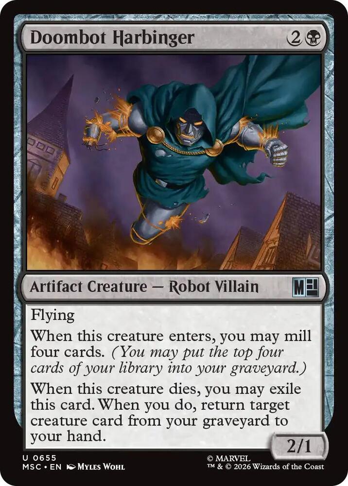 Doombot Harbinger 655 card from Commander: Marvel Super Heroes