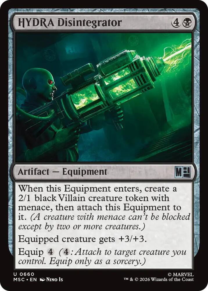 HYDRA Disintegrator 660 card from Commander: Marvel Super Heroes