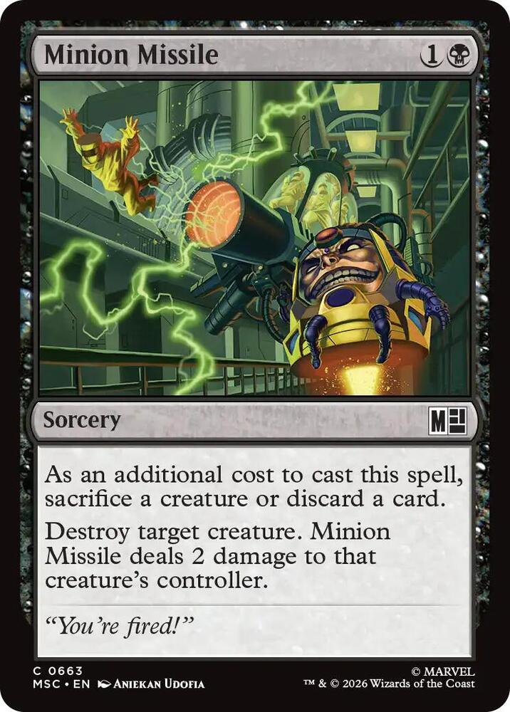 Minion Missile 663 card from Commander: Marvel Super Heroes